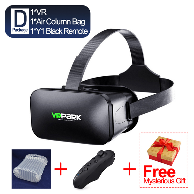 3D VR Headset Virtual Reality Smart Glasses Helmet for Smart Mobile Phone Smartphones Video Game Binoculars with Controllers
