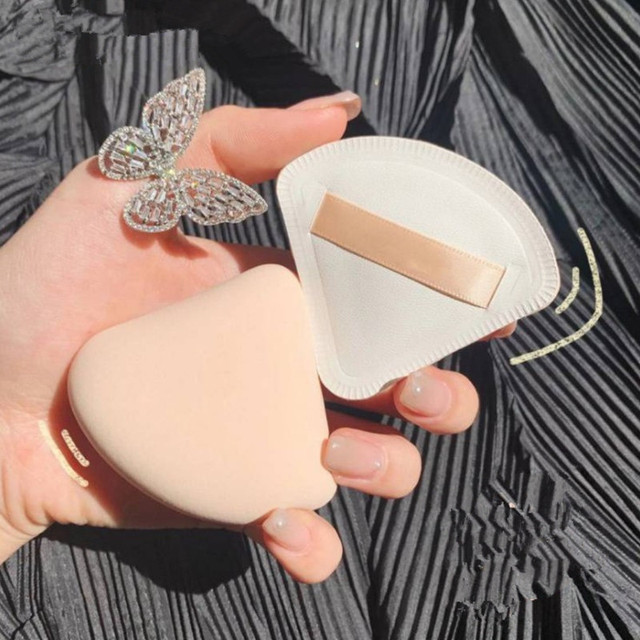 3pcs Makeup Sponge Concealer Super Soft Cosmetic Powder Puff Air Cushion Foundation Bevel   Make Up Blender Wet And Dry Dual Use