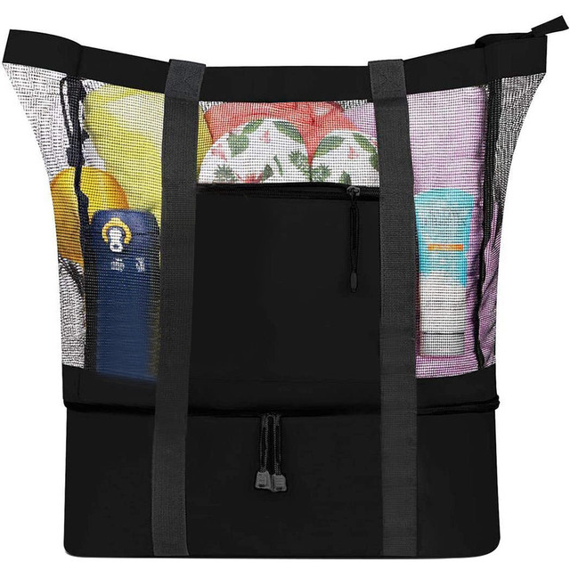 Protable Foldable Swimming Sport Tote Portable Mesh Bag Kids Sand Away Beach Toys storage