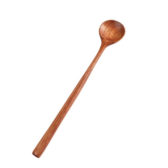 Wooden Spoon 1 Piece Wood Soup Spoons For Eating Mixing Stirring Cooking Long Handle Spoon With Japanese Style Kitchen Utensi