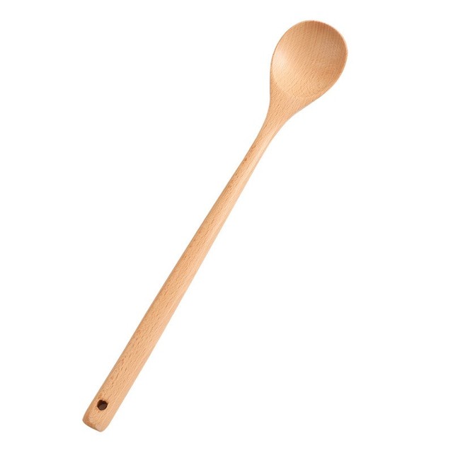 Wooden Spoon 1 Piece Wood Soup Spoons For Eating Mixing Stirring Cooking Long Handle Spoon With Japanese Style Kitchen Utensi