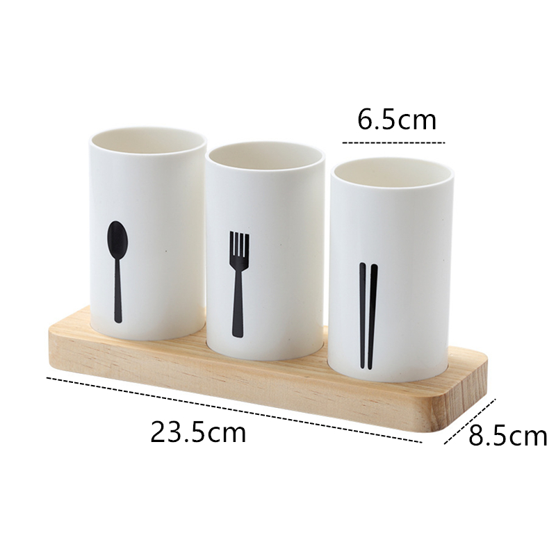 Creative Kitchen Tableware Storage Holder Chopsticks Spoon Drying Rack Plastic Classified Container Home Closet Organizer