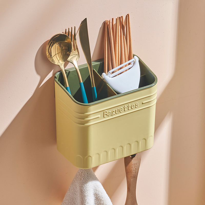 New Modern Towel Holder Chopsticks Spoon Plastic Shelf Storage Container Dish Drying Rack Cutlery Organizer Kitchen Accessories