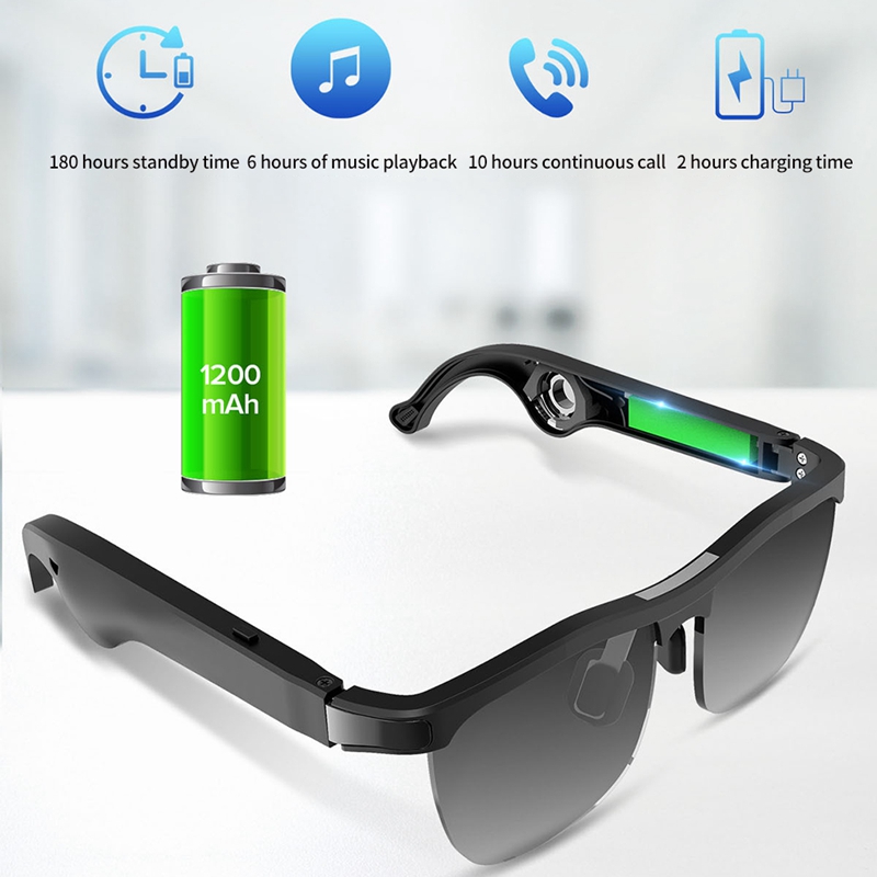 Smart Audio Glasses Wireless Bluetooth Headphones Outdoor BT5.0 Hands-Free Call Compatible With IOS/Andriodpc Tablet