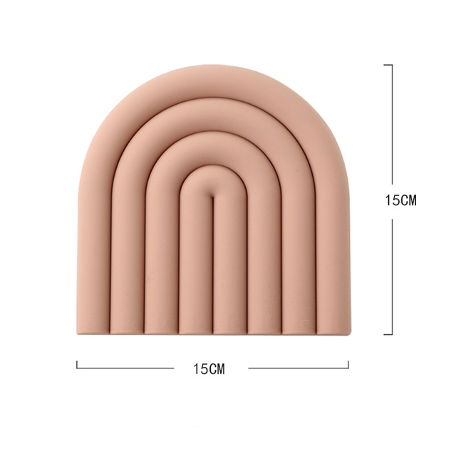 Silicone Tables Mats Hot Pot Holder Tableware Pads Heat Insulation Non Slip Bowl Cup Coasters Kitchen Accessories Table Placemat