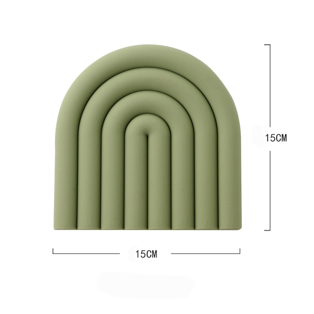 Silicone Tables Mats Hot Pot Holder Tableware Pads Heat Insulation Non Slip Bowl Cup Coasters Kitchen Accessories Table Placemat
