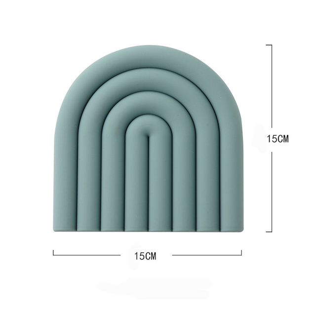 Silicone Tables Mats Hot Pot Holder Tableware Pads Heat Insulation Non Slip Bowl Cup Coasters Kitchen Accessories Table Placemat