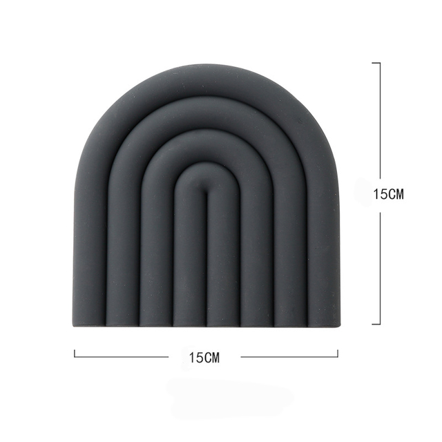 Silicone Tables Mats Hot Pot Holder Tableware Pads Heat Insulation Non Slip Bowl Cup Coasters Kitchen Accessories Table Placemat