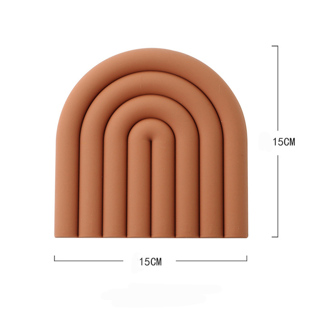 Silicone Tables Mats Hot Pot Holder Tableware Pads Heat Insulation Non Slip Bowl Cup Coasters Kitchen Accessories Table Placemat