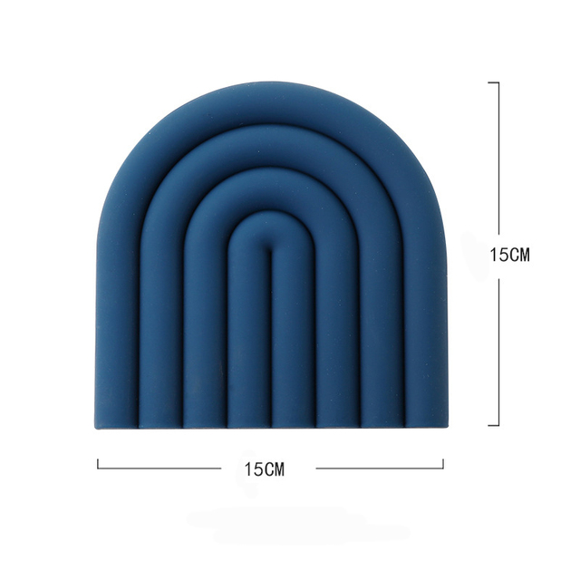 Silicone Tables Mats Hot Pot Holder Tableware Pads Heat Insulation Non Slip Bowl Cup Coasters Kitchen Accessories Table Placemat