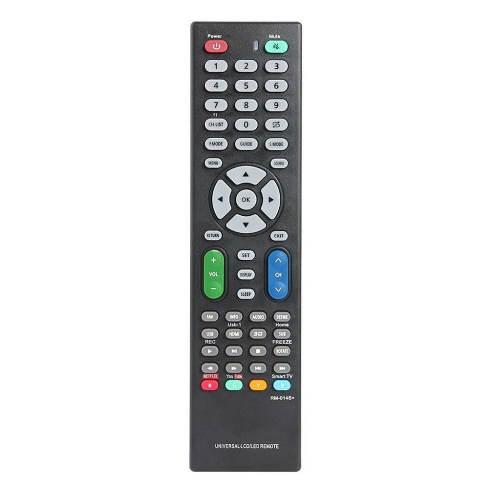 Universal TV remote control Compatible use Universal TV remote control of any brand Need to set according to the manual RM-014S+