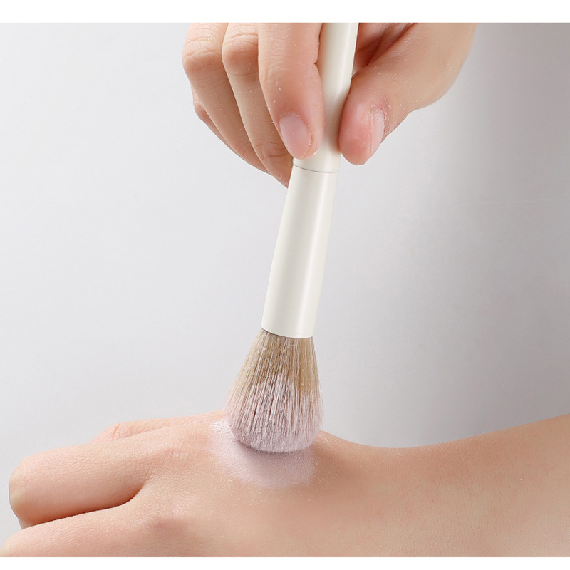 New 10pcs White Zero Makeup Brush Set Foundation Blending Power Brush Cosmetic Beauty Make Up Tool