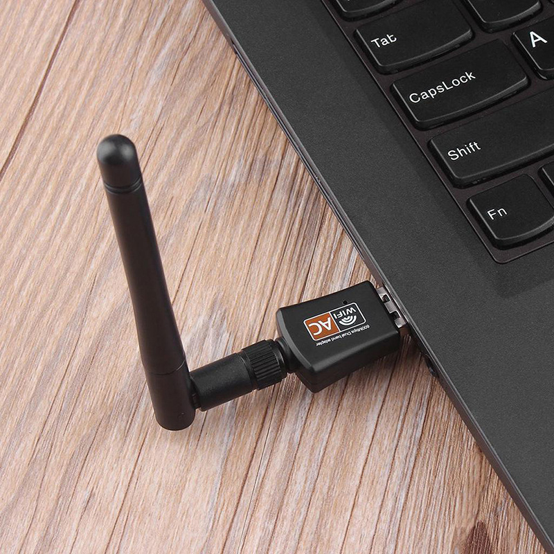 USB Wifi Dongle Adapter USB Dual Band Wifi Antenna LAN Adapter For Windows Mac Desktop/Laptop/PC  600Mbps Network Card