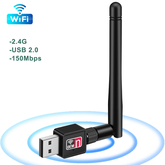 USB Wifi Dongle Adapter USB Dual Band Wifi Antenna LAN Adapter For Windows Mac Desktop/Laptop/PC  600Mbps Network Card