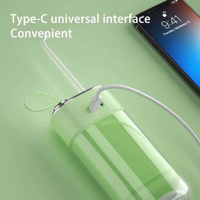 Portable Oral Irrigator  Water Flosser USB Fast Charging Rechargeable Dental Water Jet Tank Waterproof Teeth Cleaner