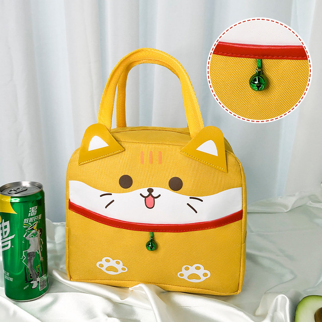 Cartoon Bento Bags Heat/cold Insulation Food Storage Bag Kawaii Duck Thick