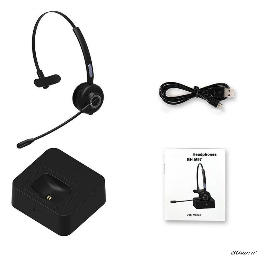 Wireless Call Headset Bluetooth-compatible 5.0 Wireless Trucker Headphones With Mic Hands-Free Earphone For Phone PC Headset