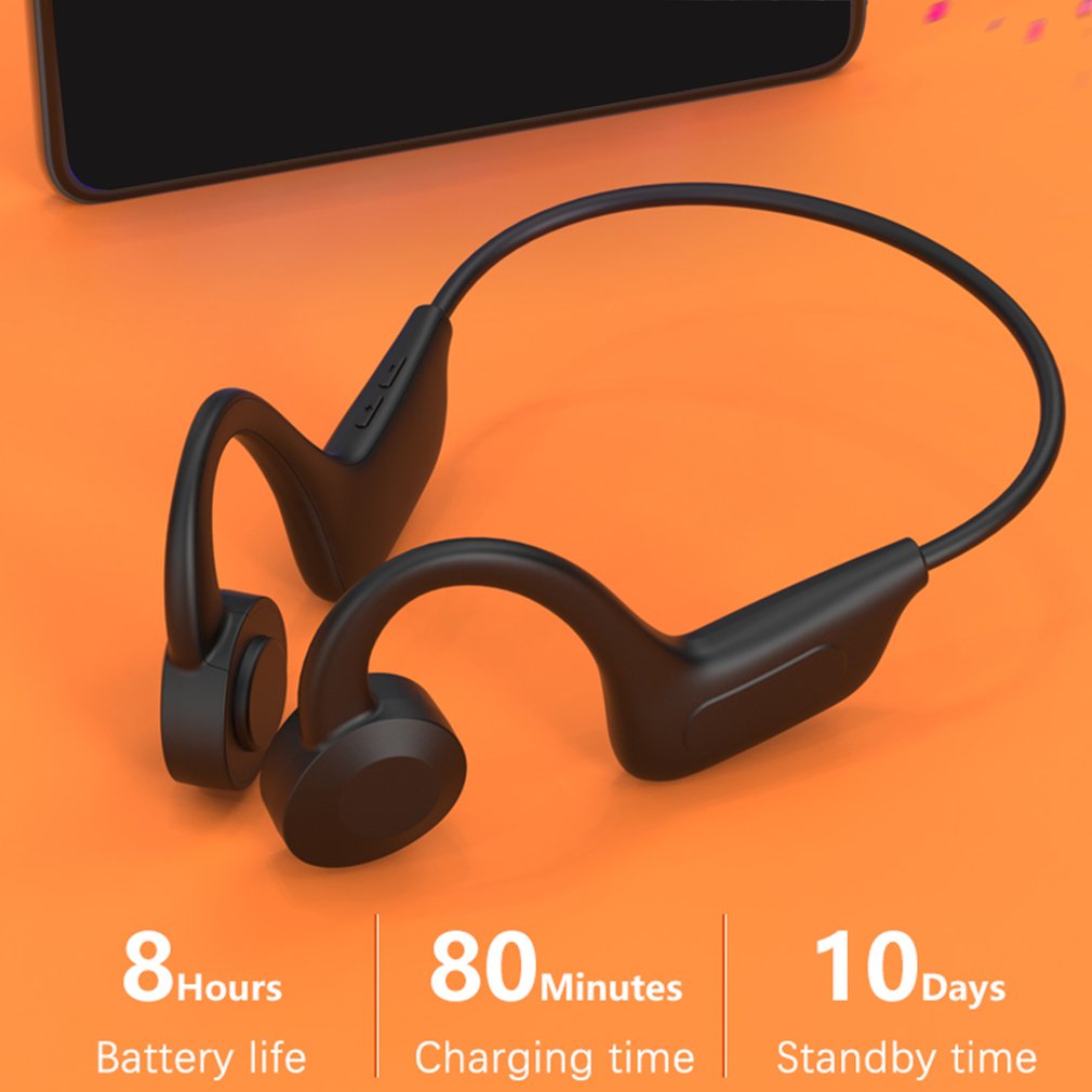 New Portable Wireless Headphone VG02 Bluetooth-compatible 5.1 TWS Bone Conduction Headphones Sports Earphone Headsets Waterproof