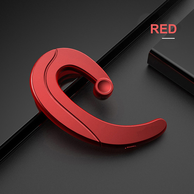 Bluetooth-compatible Headphone Earphone Hook earbuds Headset Handsfree Wireless Bone Conduction Earphones Headphones with Mic