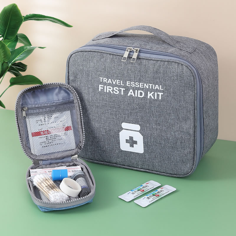 Portable Thickened Medicine Storage Bag Large Capacity Family First Aid