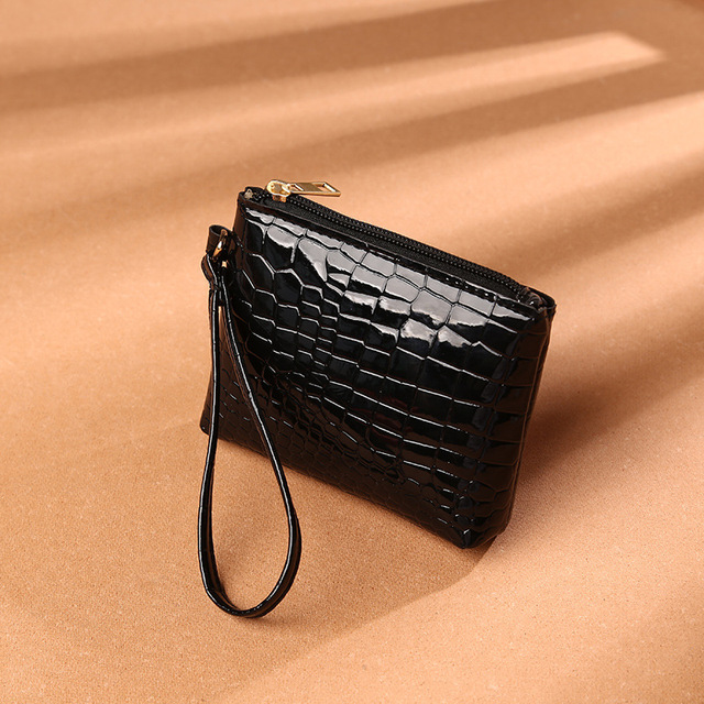 Women Card Holder Coin Purse  Leather Mini Girls Tote Makeup Storage