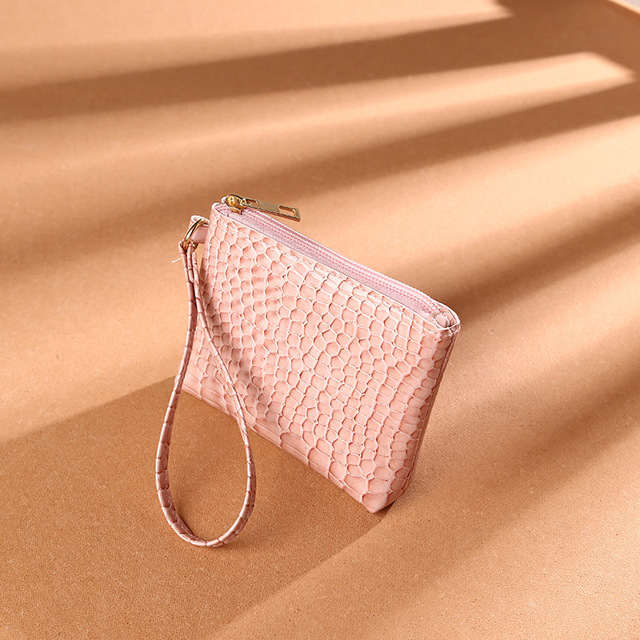 Women Card Holder Coin Purse  Leather Mini Girls Tote Makeup Storage