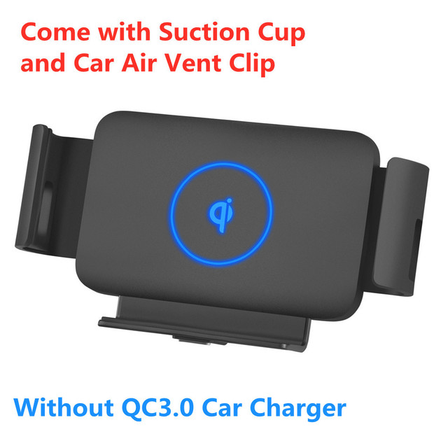 Car Wireless Charger 10W Auto Clamping Phone Mount Holder for XiaoMi Samsung Galaxy Fold Z Fold 2 iPhone 11 XS Max Huawei Mate X