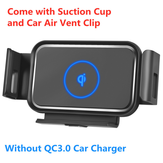 Car Wireless Charger 10W Auto Clamping Phone Mount Holder for XiaoMi Samsung Galaxy Fold Z Fold 2 iPhone 11 XS Max Huawei Mate X