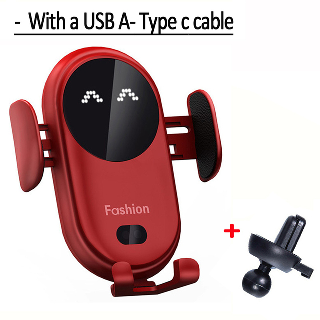 30W Automatic Clamping Car Wireless Charger for iPhone 13 12 Pro Max Samsung Xiaomi etc All Phones Qi Fast Charger Phone Holder