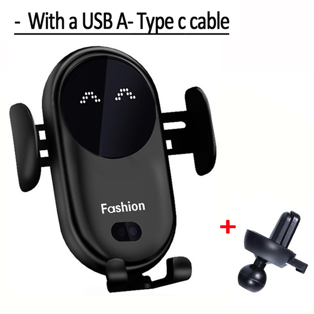 30W Automatic Clamping Car Wireless Charger for iPhone 13 12 Pro Max Samsung Xiaomi etc All Phones Qi Fast Charger Phone Holder