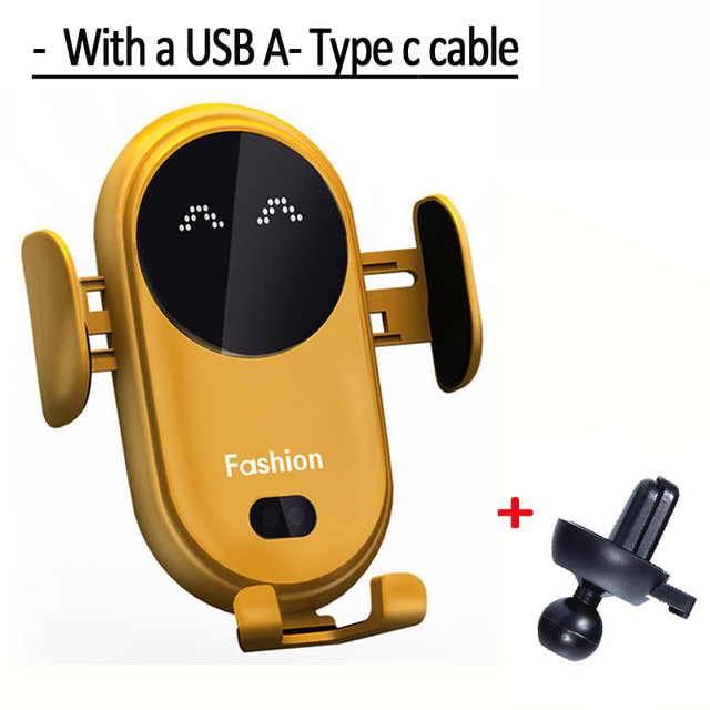 30W Automatic Clamping Car Wireless Charger for iPhone 13 12 Pro Max Samsung Xiaomi etc All Phones Qi Fast Charger Phone Holder