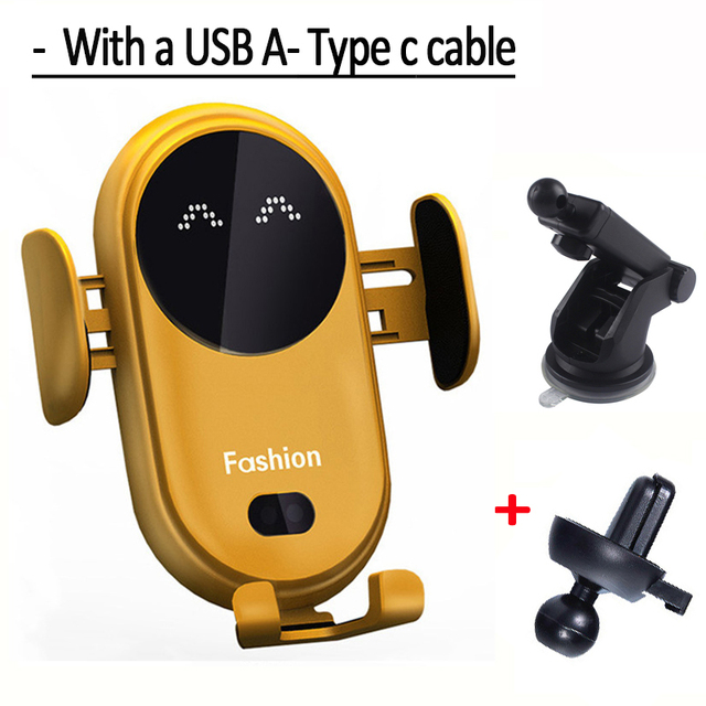 30W Automatic Clamping Car Wireless Charger for iPhone 13 12 Pro Max Samsung Xiaomi etc All Phones Qi Fast Charger Phone Holder