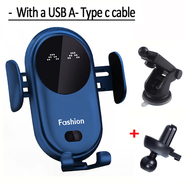 30W Automatic Clamping Car Wireless Charger for iPhone 13 12 Pro Max Samsung Xiaomi etc All Phones Qi Fast Charger Phone Holder