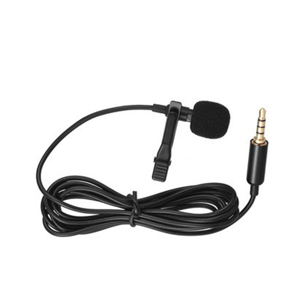 1.5m Mini Portable Lavalier Microphone Condenser Clip-on Lapel Mic Wired USB 3.5mm  Microfon For Phone for Laptop PC