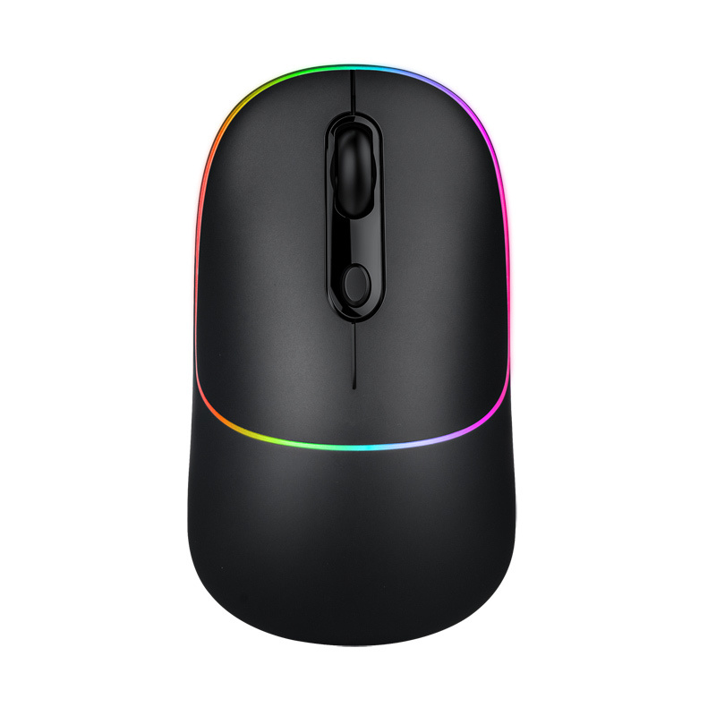 Bluetooth+2.4G Wireless Mouse for Laptop Computer Backlit Bluetooth Mouse Rechargeable Ergonomic Mice Slient Click