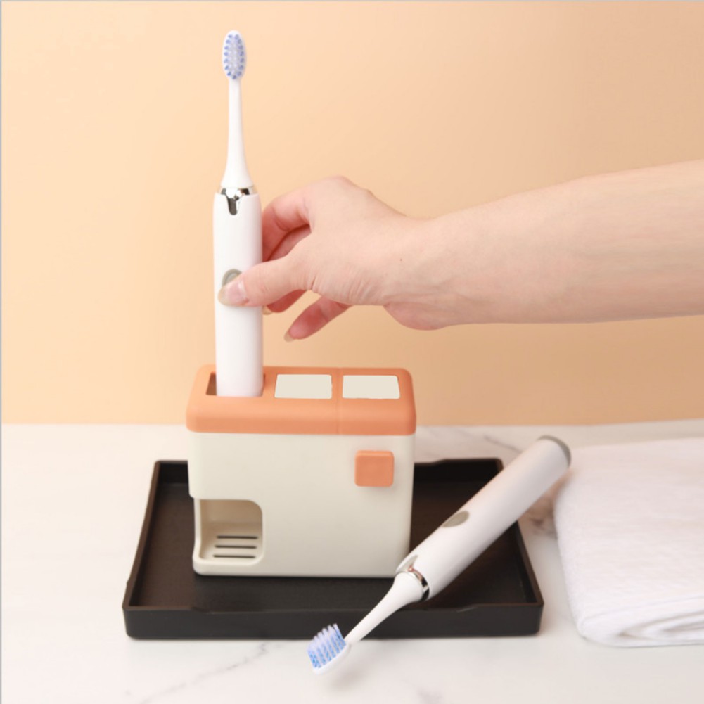 Toothbrush Holder Bathroom Wall Mounted Toothbrush Stand Plastic Rack Organizer Bathroom Storage Rack Bathroom Accessories