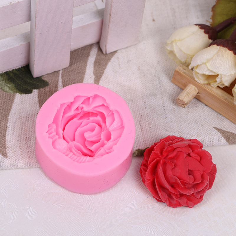 2PCS Rose Mold DIY Flower Baking Silicone Cake Decoration Kitchen Tools Pastry Fondant Sugar Molding Chocolate Biscuit Kitchen Accessories
