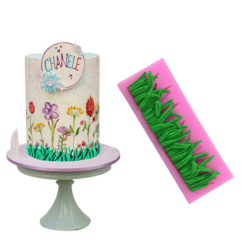 Grass Shaped Silicone Cake Mold Kitchen Baking Mold Sugar Craft Fondant Kitchen Cake Tools Chocolate Mold Cake Decoration Silicone Mold