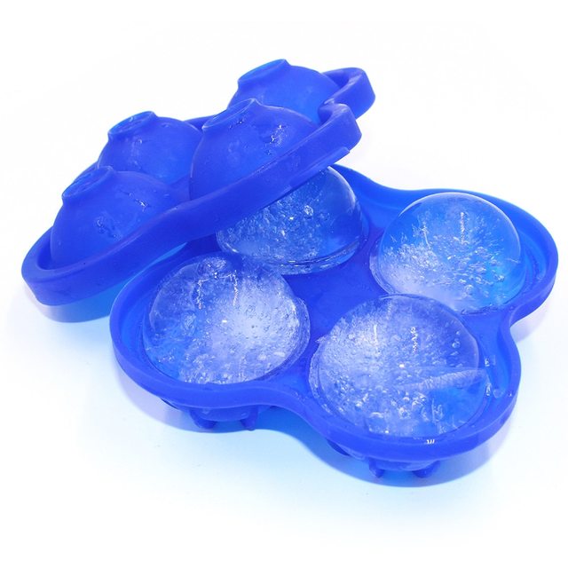 New Whiskey Ice Cube Maker Ball Mold Mould Brick Round Bar Accessiories High Quality Black Color Ice Mold Kitchen Tools