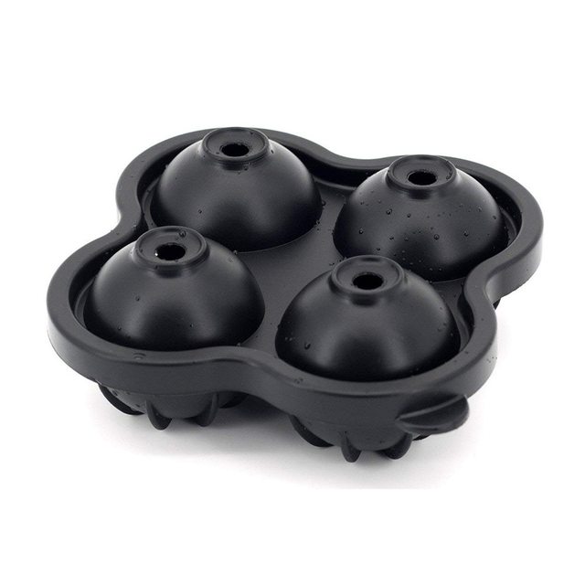 New Whiskey Ice Cube Maker Ball Mold Mould Brick Round Bar Accessiories High Quality Black Color Ice Mold Kitchen Tools