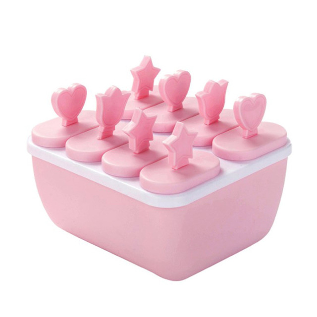 Kitchen Ice Cube Molds Reusable Popsicle Maker DIY Ice Cream Tools Kitchen 6/8 Cell Lolly Mould Tray Bar Tools