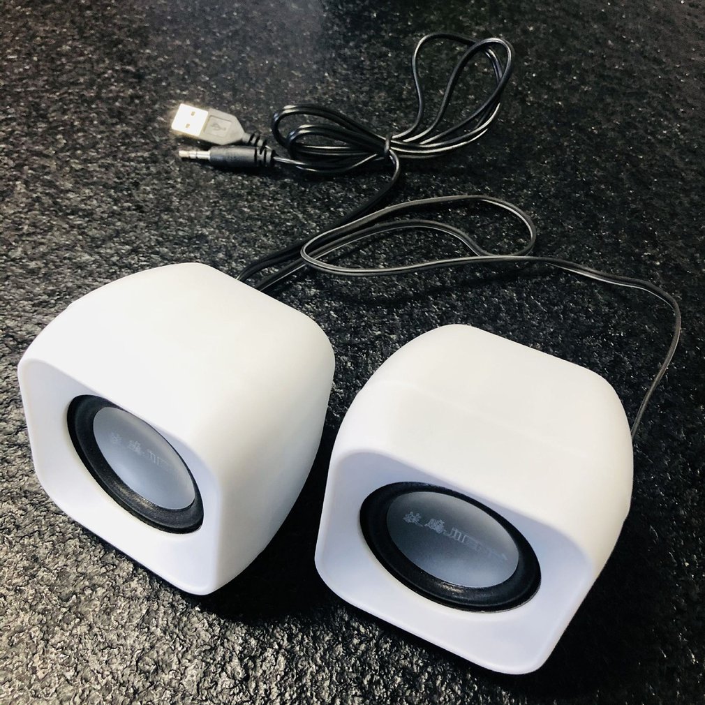 2pcs Jt016 Speaker For Laptop Desktop Computer Mini Audio USB Home Mini Speaker Multimedia Subwoofer Mini Audio hot