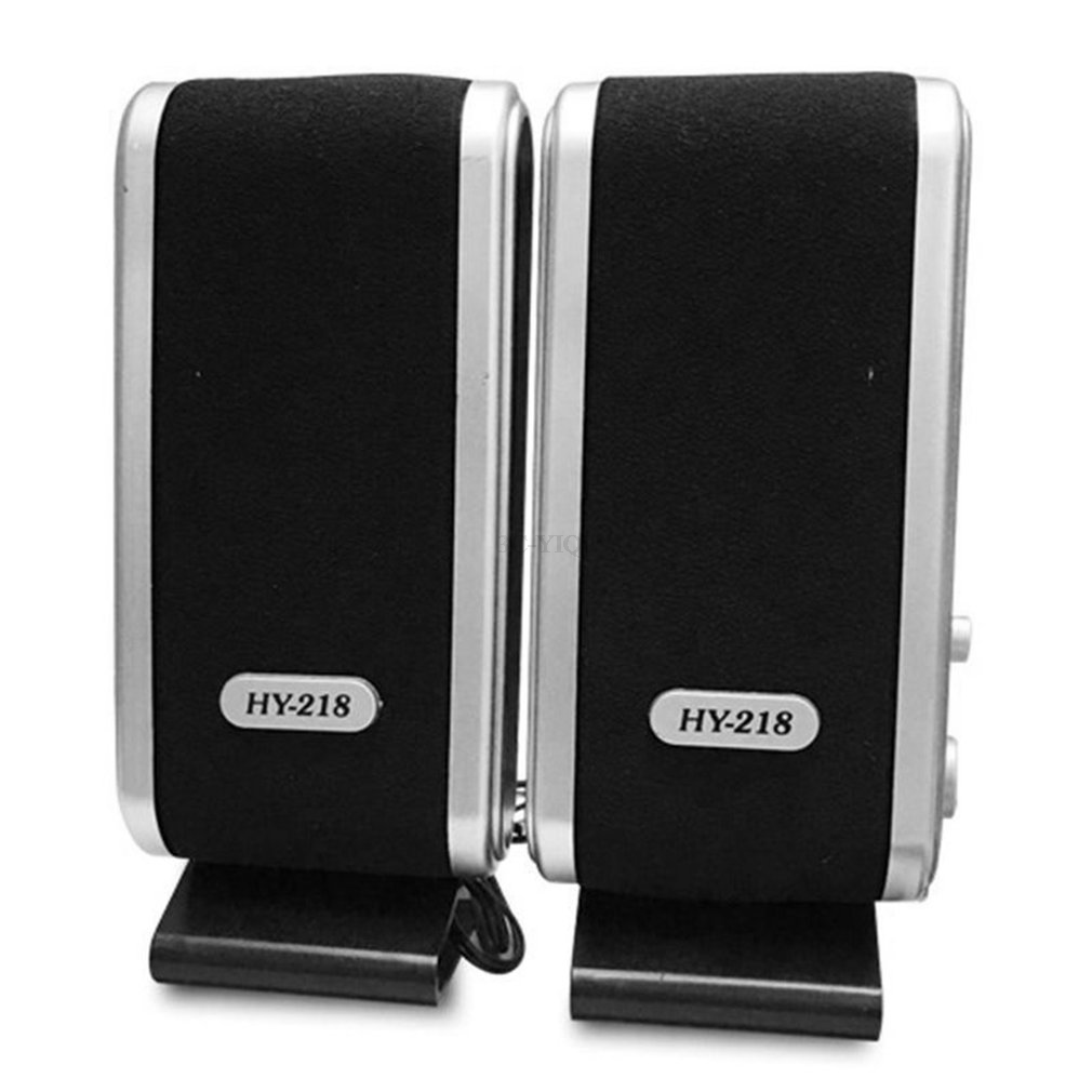 Computer Multimedia Stereo Speakers HY-218 Portable USB Stereo Soundbox High Performance PC Laptop Music Speakers