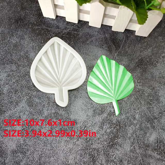 S/M/L Palm Leaf Silicone Sugarcraft Mold Resin Tools Cupcake Baking Mould Fondant Cake Decorating Tools Turtle Leaves Shape Mold