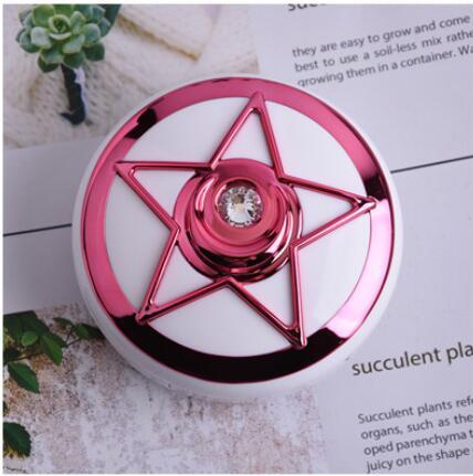 Popular Pentagram Round Rhinestone with Mirror Contact Lens Case for Kit Holder Women Eye Care Contact Lenses Box