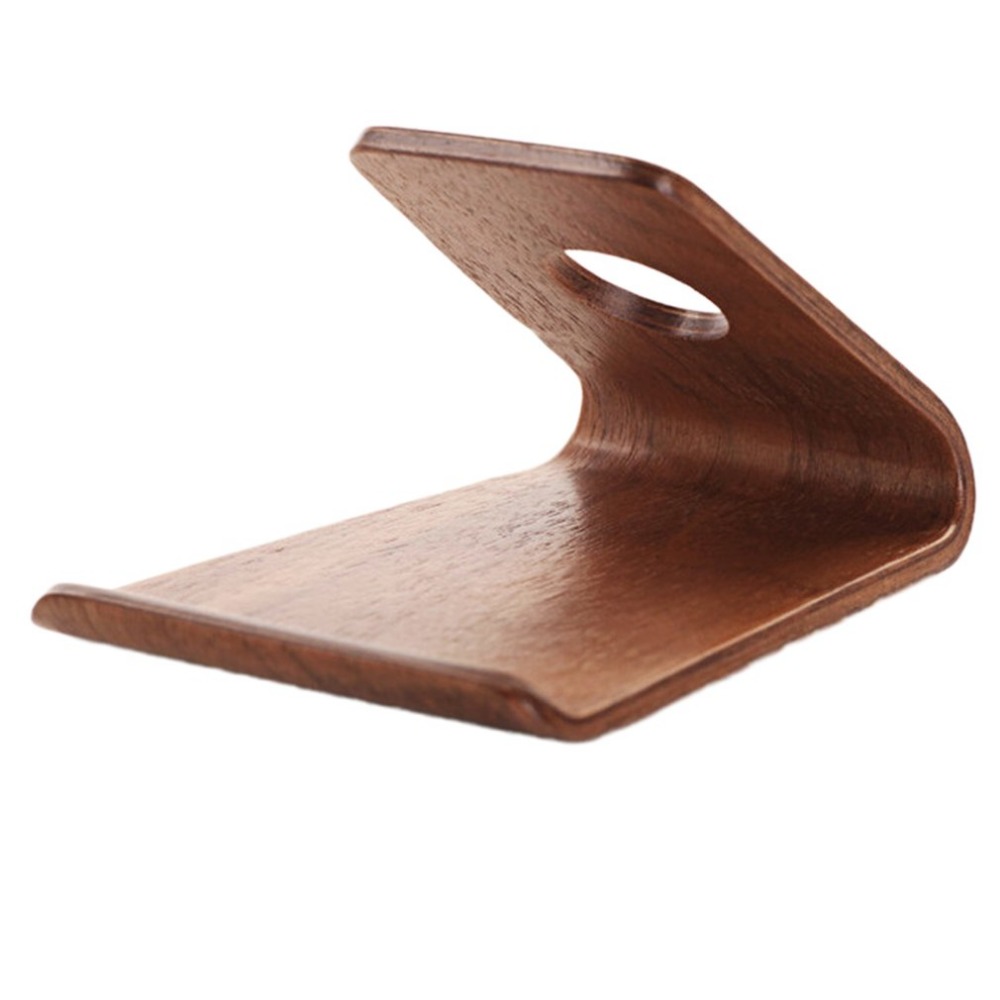 Solid Wood Phone Holder Universal Mobile Desktop Stand Multifunction Tablet Stand Charging Stand Wooden Base