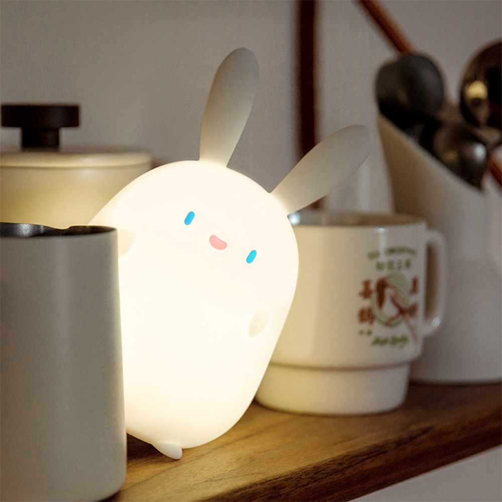 Creative Room Decor Desktop Bedside Lamp Home Decoration Accessories Bunny Night Light kawaii desk accessories Rabbit Ornament