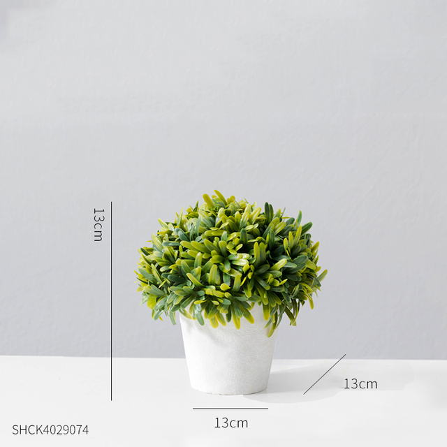 Artificial Simulated Tree Mini Bonsai Pot Tree Fake Flower Potted Ornament Flower Decor Plant for Home Decor Wedding Decoration