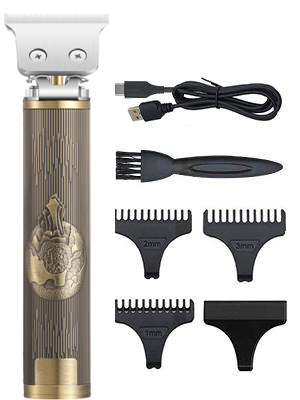 Hair Trimmer Machine Electric Clippers Men's Retro T-9 Style Buddha Head Carving