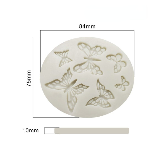 Butterfly Cake Mold Animal Fudge Silicone Mold Turning Sugar Craft Wedding Cake Decoration Tool Kitchen Resin Chocolate Mold Baking Mold